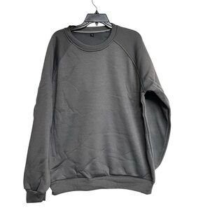 New Mens Jed North Grey Long Sleeve Crewneck Sweatshirt